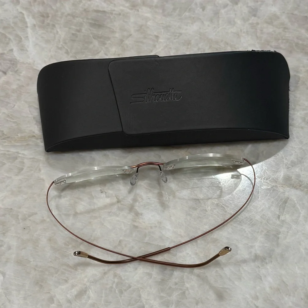 Silhouette Eyeglasses 7799‎ 40 6069 Titanium Austria Plus Case